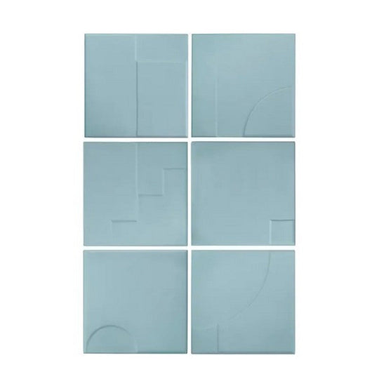 WOW 5" x 5" Casbah Décor Mix Matte Ceramic Tile