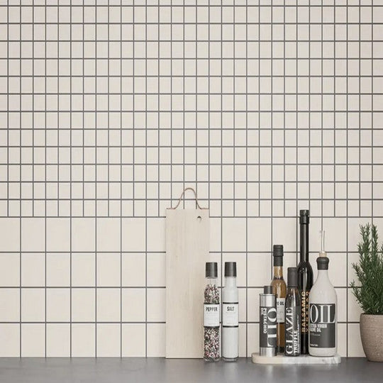 WOW-6-x-6-Raster-Grid-M-Matte-Porcelain-Tile-Chalk