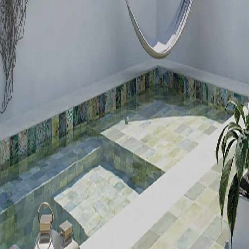 WOW-4.3-x-4.3-Aqua-Décor-Matte-Porcelain-Tile-Green