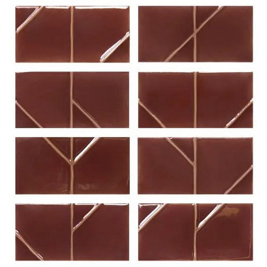 WOW 2.5" x 5" Yoko Origami Glossy Ceramic Tile