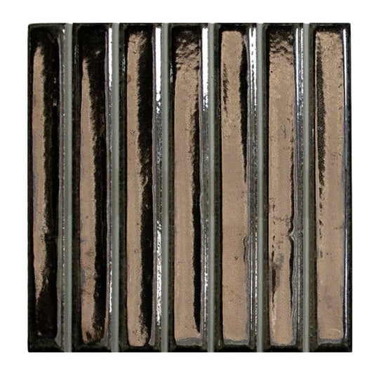 WOW 4.6" x 4.6" London Calling Bars Glossy Porcelain Tile