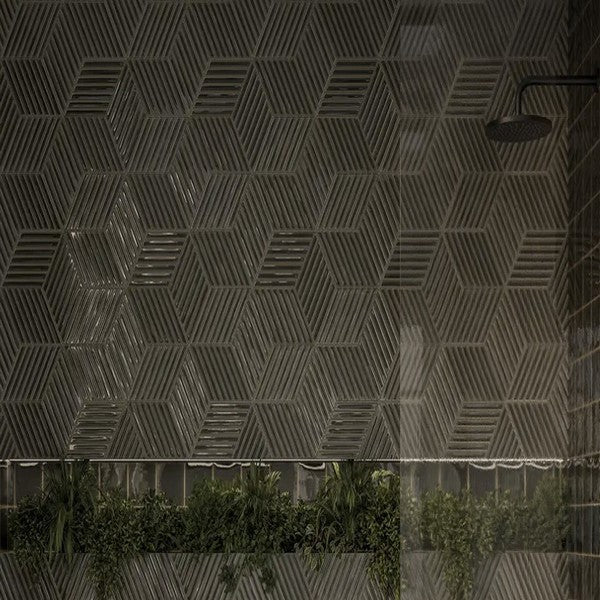 WOW-6-x-10-Spike-Bars-A-Glossy-Ceramic-Tile-Ebony