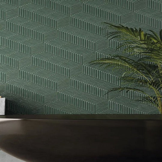 WOW-6-x-10-Spike-Bars-B-Glossy-Ceramic-Tile-Royal-Green