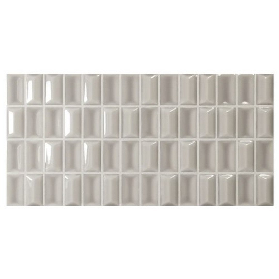 WOW 5" x 10" 3D Bars Diamond Glossy Ceramic Tile