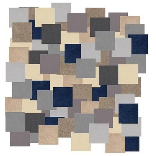 Forbo Marmoleum Meets Mendini Plato 58.27" x 61.42" Vinyl Random Pattern