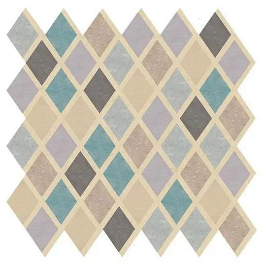 Forbo Marmoleum Meets Mendini Harlekino 33.86" x 35.43" Vinyl Random Pattern