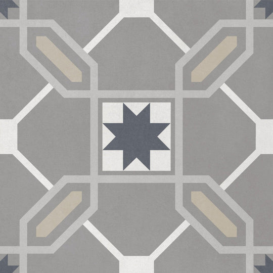 Del Conca USA 8" x 8" Havana Glazed Decorative Porcelain Tile