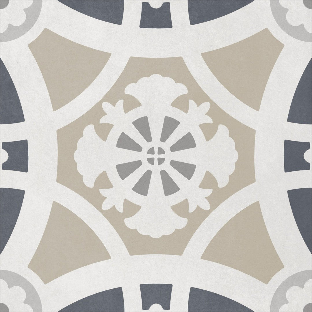 Del Conca USA 8" x 8" Havana Glazed Decorative Porcelain Tile