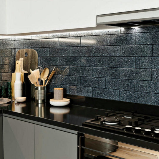 Alfagres-Subway-3.5-x-10.5-Polished-|-Beveled-Terrazzo-Tile-Iron