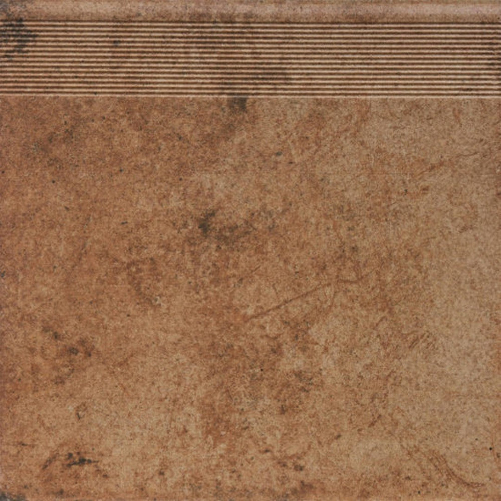 Alfagres 12" x 12" Terracota Stairtread Glazed Quarry Tile