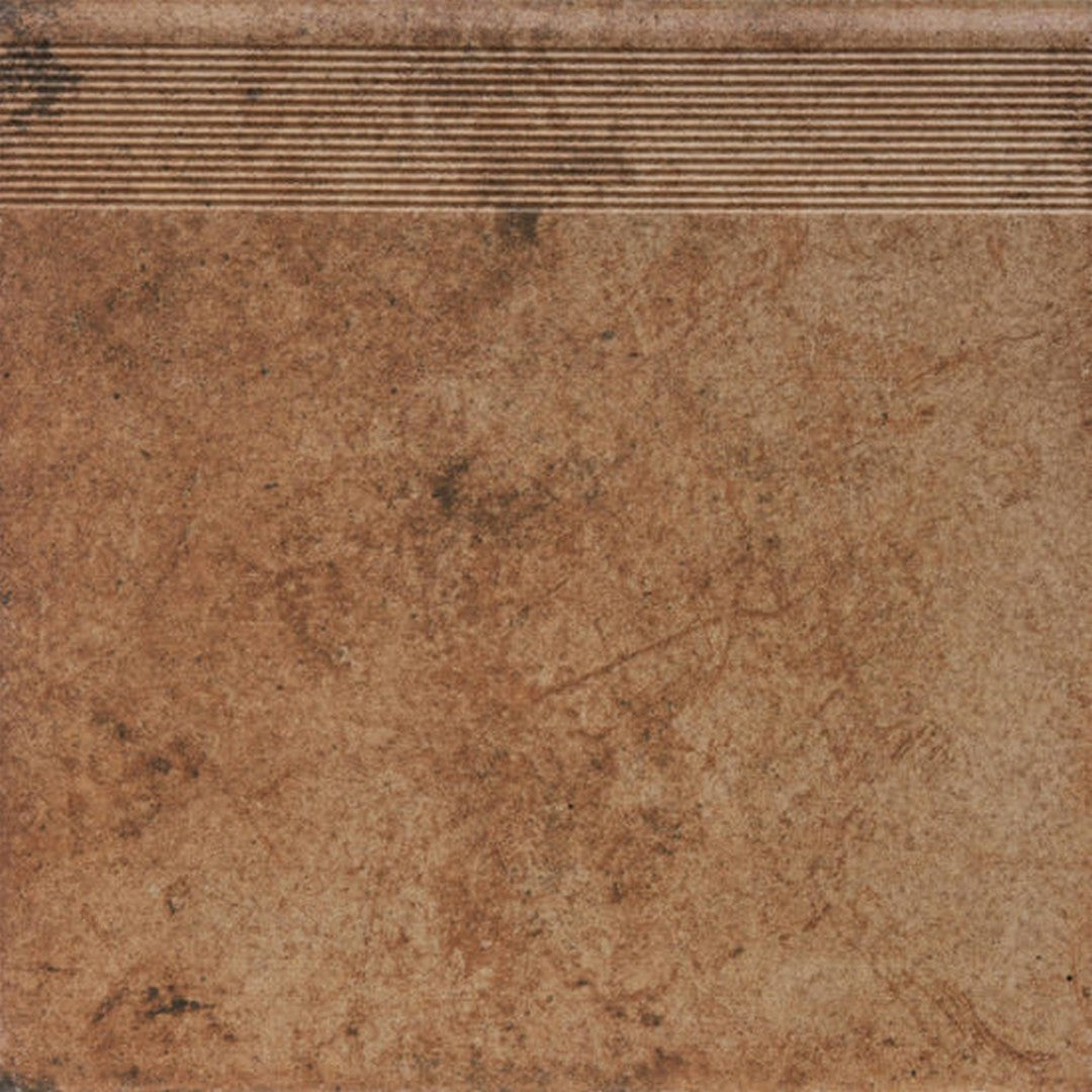 Alfagres 12" x 12" Terracota Stairtread Glazed Quarry Tile