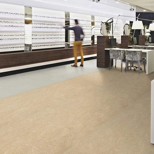 Forbo-Marmoleum-Real-Smooth-Vinyl-Sheet-6.5-x-105-Sand