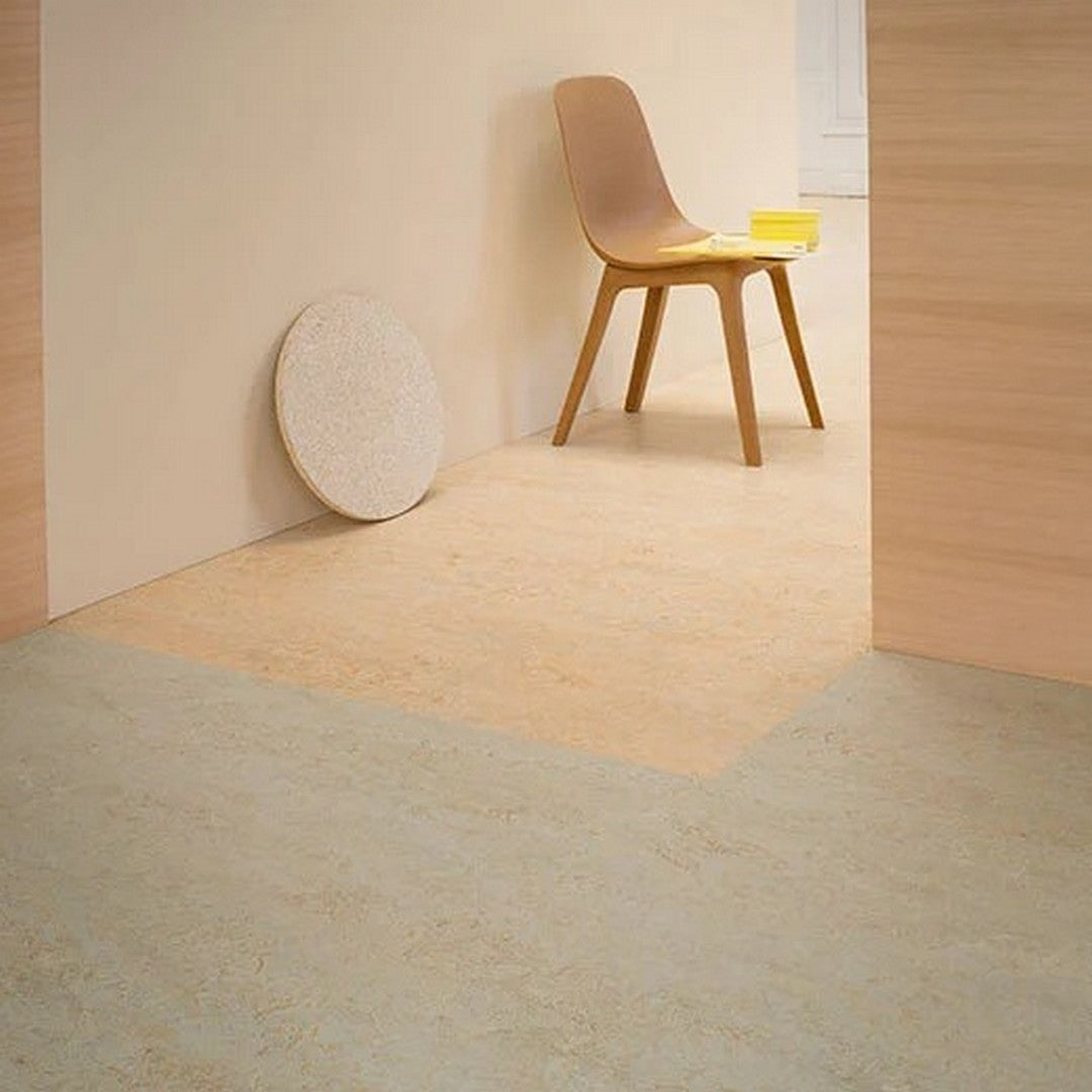 Forbo-Marmoleum-Decibel-6.5'-x-105'-Smooth-Vinyl-Sheet-Caribbean