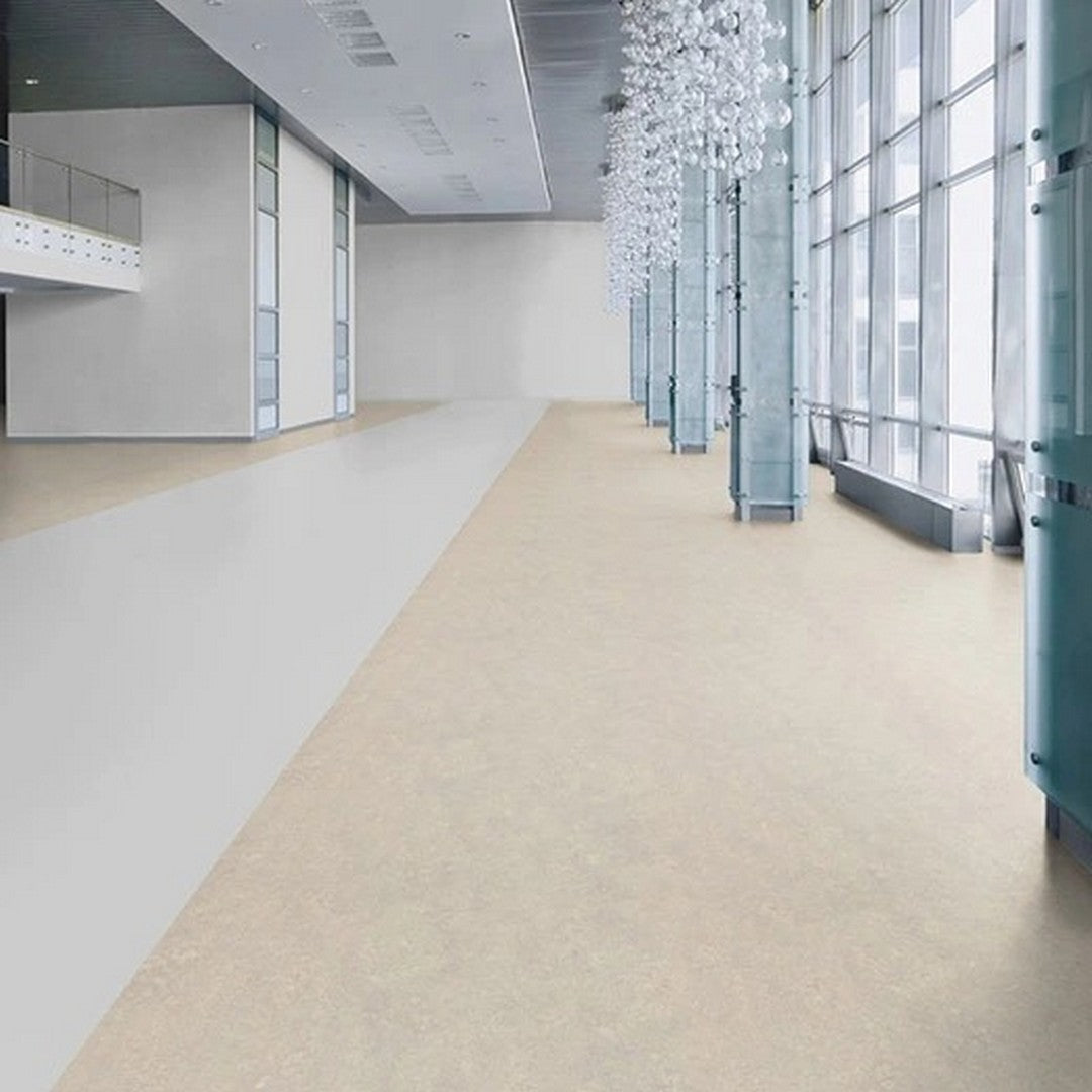 Forbo-Marmoleum-Decibel-6.5'-x-105'-Smooth-Vinyl-Sheet-Concrete