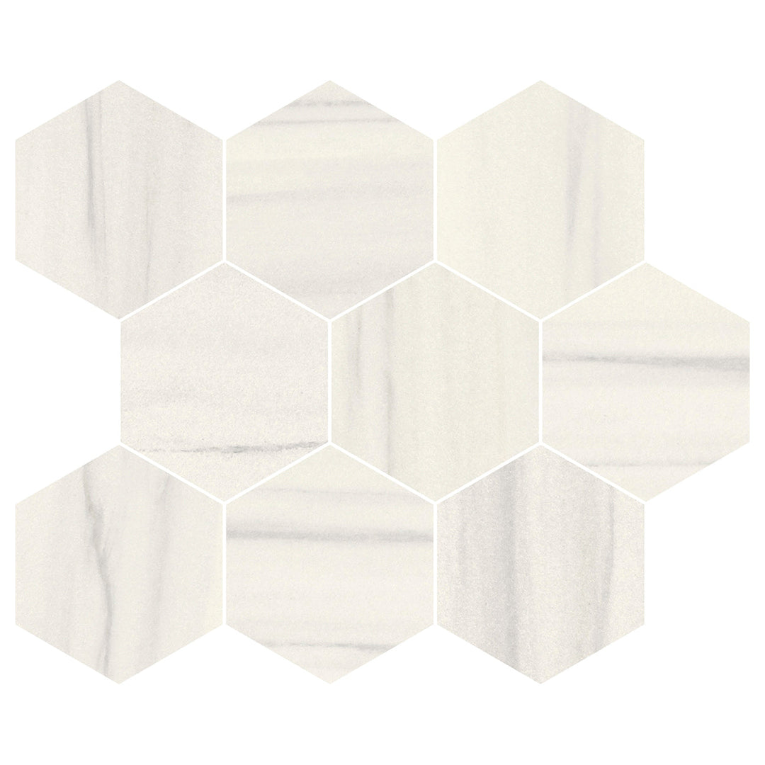 Del Conca USA 12" x 12" Nature Glazed Porcelain Hexagon Mosaic