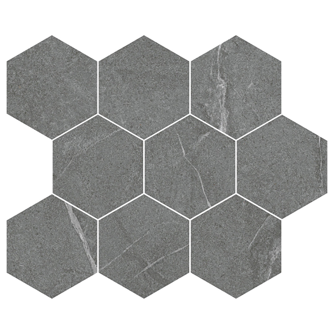 Del Conca USA 12" x 12" Nature Glazed Porcelain Hexagon Mosaic