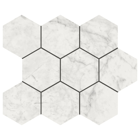 Del Conca USA 12" x 12" Nature Glazed Porcelain Hexagon Mosaic