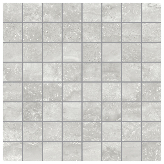 Del Conca USA 12" x 12" Navona Glazed Porcelain 1.4" Square Mosaic