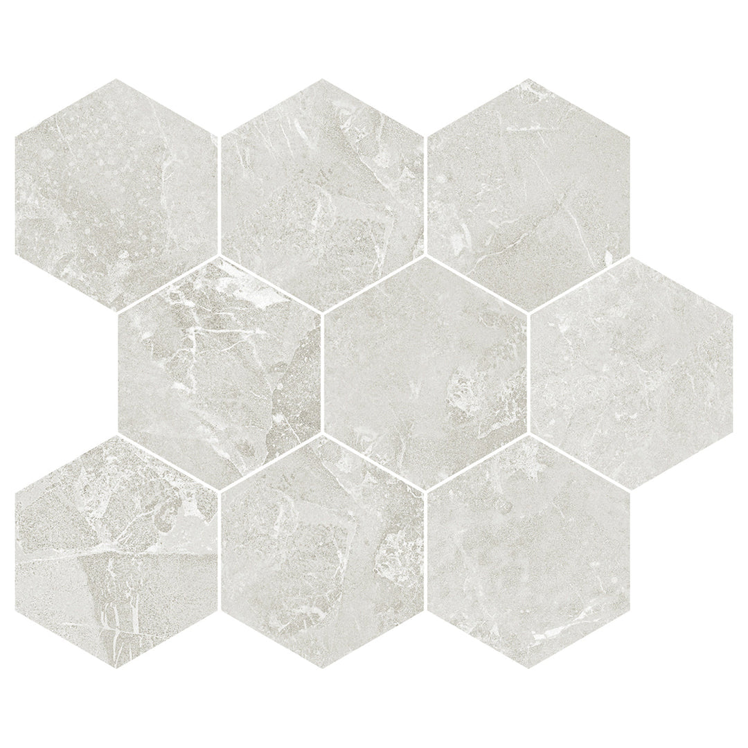 Del Conca USA 10" x 12" Horizon Rectified Porcelain Hexagon Mosaic