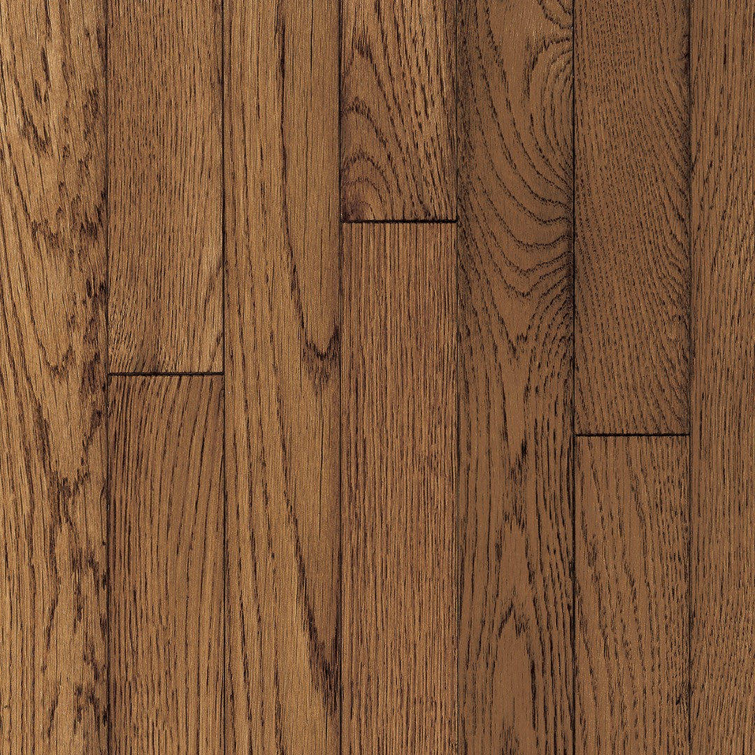 Hartco Ascot 2.25" Solid Oak Hardwood Strip Satin