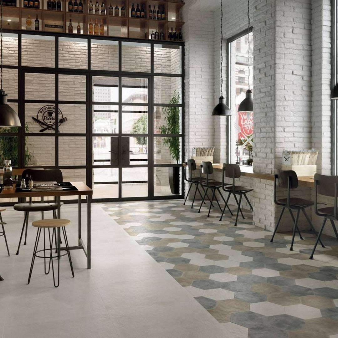 Landmark-Ceramics-8.5-x-10-Attitude-Hexagon-Matte-Porcelain-Tile-Light-White