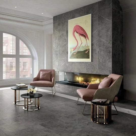 Landmark-Ceramics-12-x-24-Charme-Rectified-Matte-Porcelain-Tile-Graphite-Dark