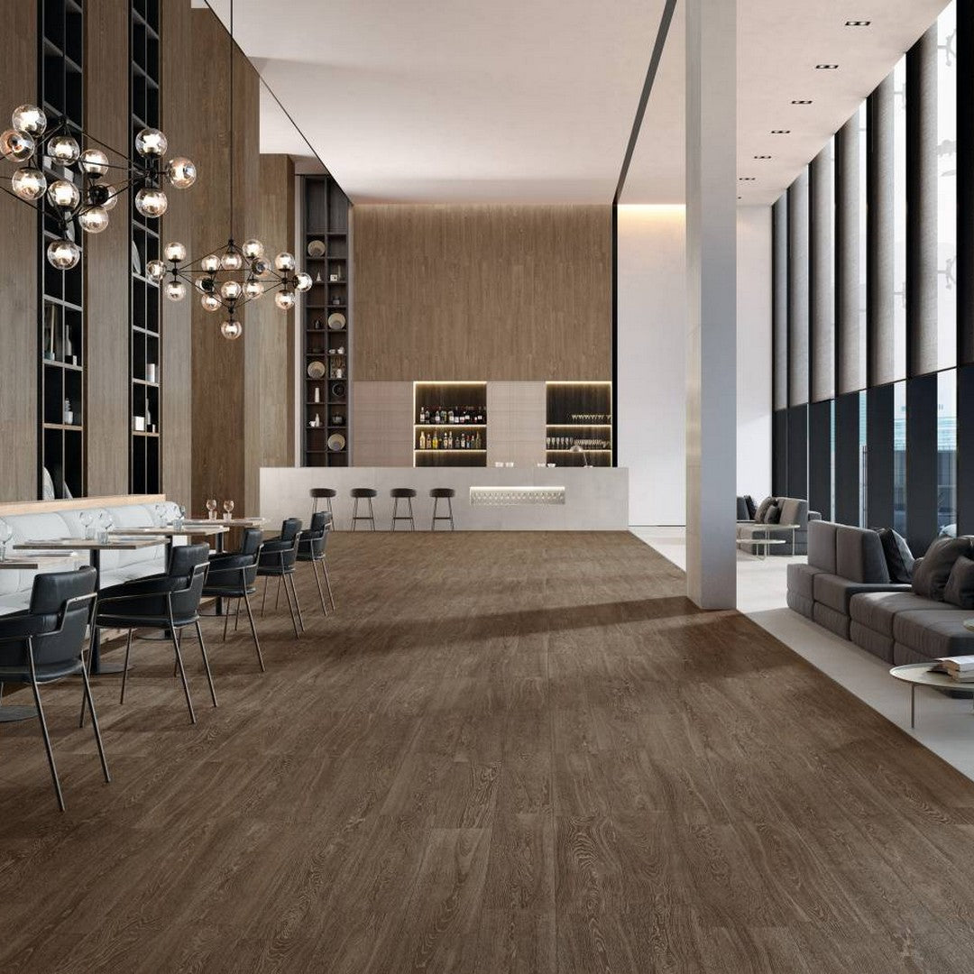 Landmark-Ceramics-8-x-40-Spirit-Matte-Porcelain-Tile-Sober-Chestnut
