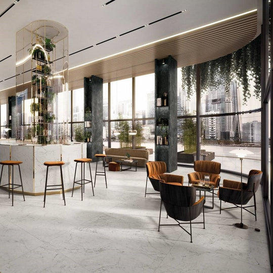 Landmark-Ceramics-24-x-48-Charme-Evo-Rectified-Matte-Porcelain-Tile-Michelangelo-Extra-White