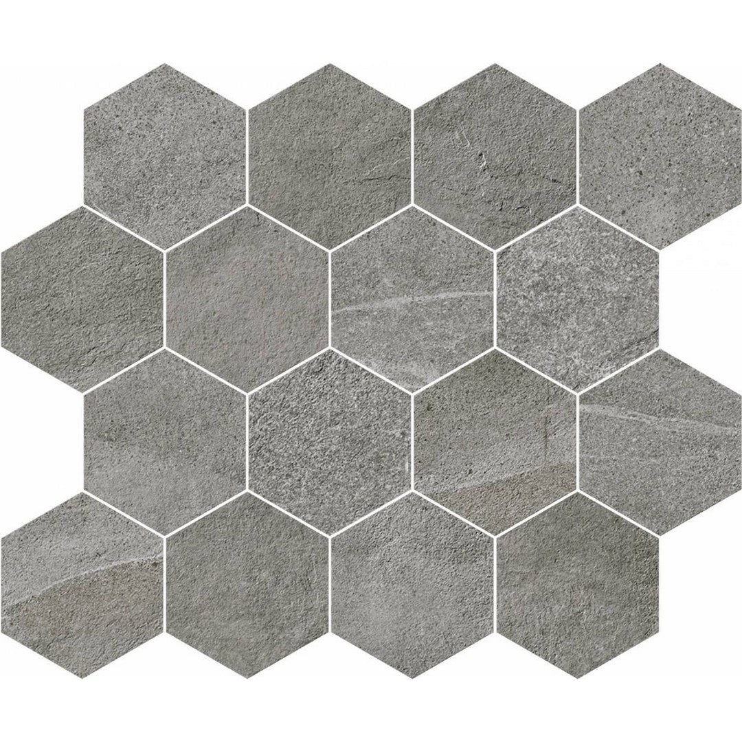 Landmark-Ceramics-10-x-12-Journey-Rectified-Matte-Porcelain-Hexagon-Mosaic-Modern-Grey