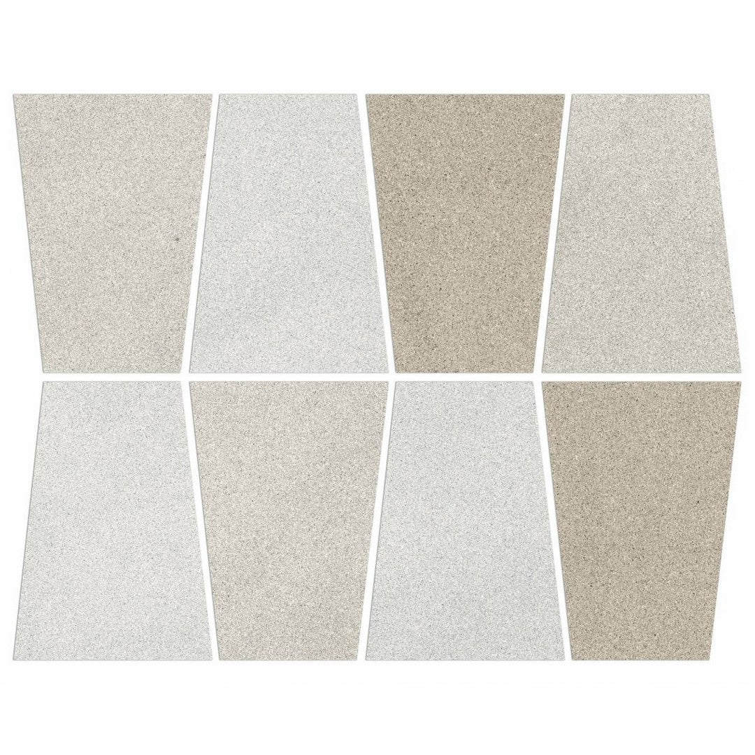 Landmark Ceramics 12" x 12" Masterplan Rectified Matte Porcelain Geometric Mosaic
