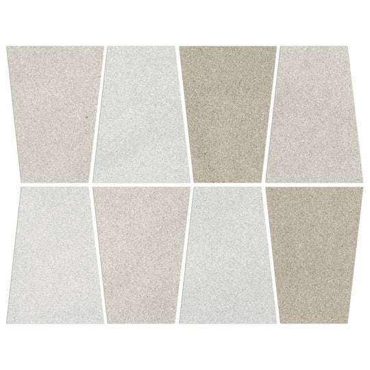 Landmark Ceramics 12" x 12" Masterplan Rectified Matte Porcelain Geometric Mosaic