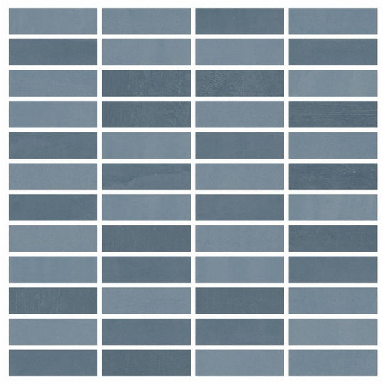 Landmark Ceramics 12" x 12" Vision Color Rectified Matte Porcelain Stack Mosaic