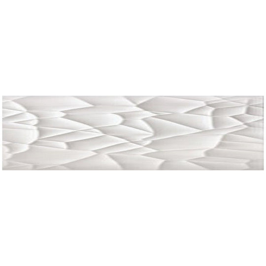 Happy Floors 12" x 36" Glaciar Rectified Natural Ceramic Decor Wall Tile