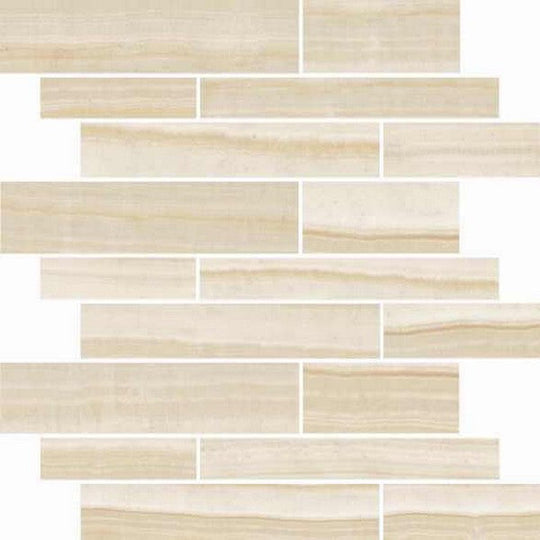 Happy Floors 12" x 12" Onyx Polished Porcelain Muretto Mosaic