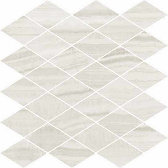 Happy Floors 12" x 13.5" Onyx Natural Porcelain Rhomboid Mosaic