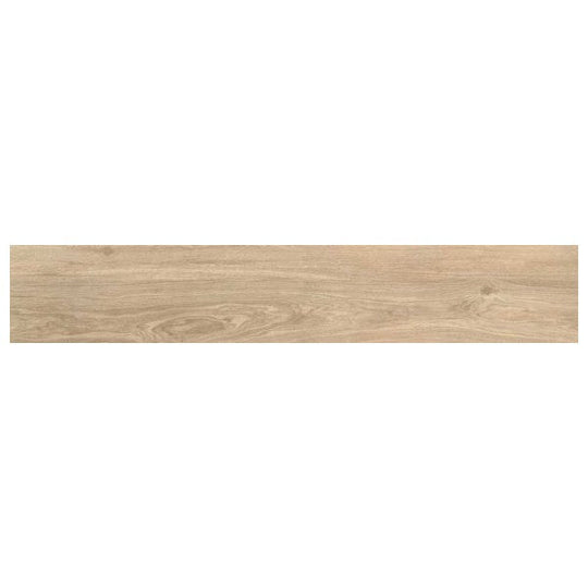 Happy Floors 3" x 18" Acorn Painted-Bevel Natural Porcelain Bullnose