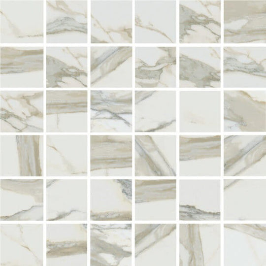 Happy Floors 12" x 12" Stratus Polished Porcelain 2" Mosaic