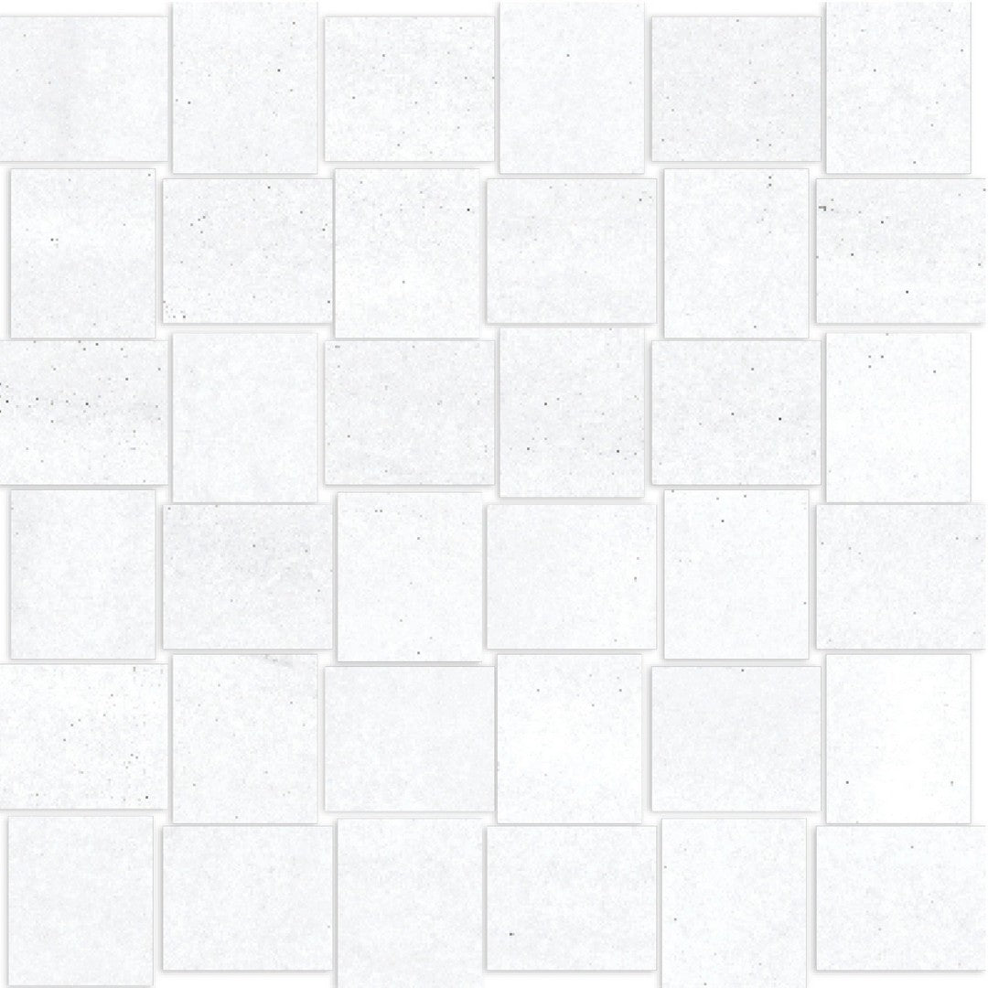 Happy Floors 12" x 12" Macael Interlocking Polished Porcelain Basketweave Mosaic