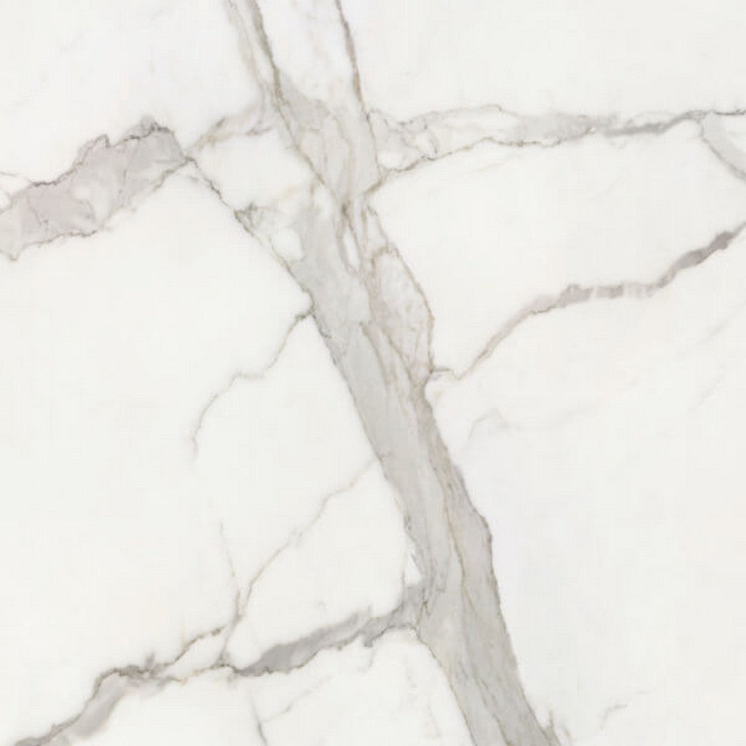 Happy Floors Luxe 48" x 48" Statuario Rectified Polished Porcelain Tile