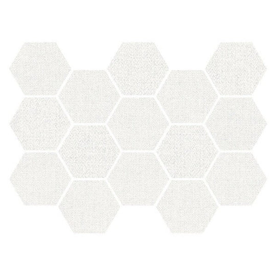 Happy Floors 12" x 14" Fibra Rectified Matte Porcelain 3" Hexagon Mosaic