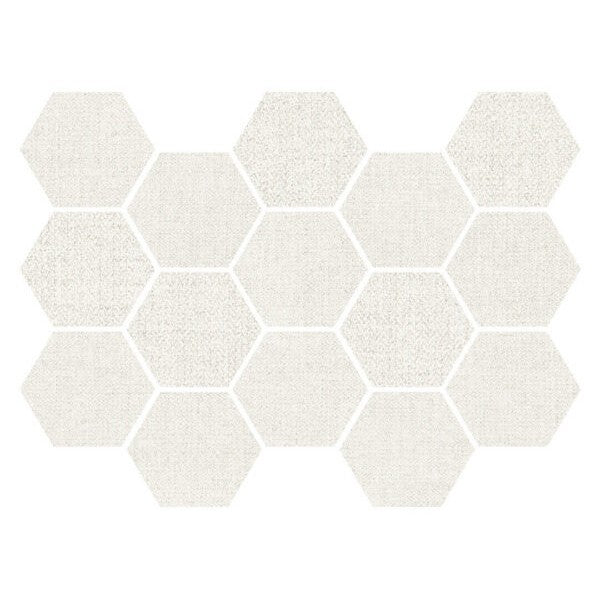 Happy Floors 12" x 14" Fibra Rectified Matte Porcelain 3" Hexagon Mosaic