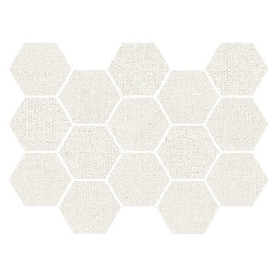 Happy Floors 12" x 14" Fibra Rectified Matte Porcelain 3" Hexagon Mosaic