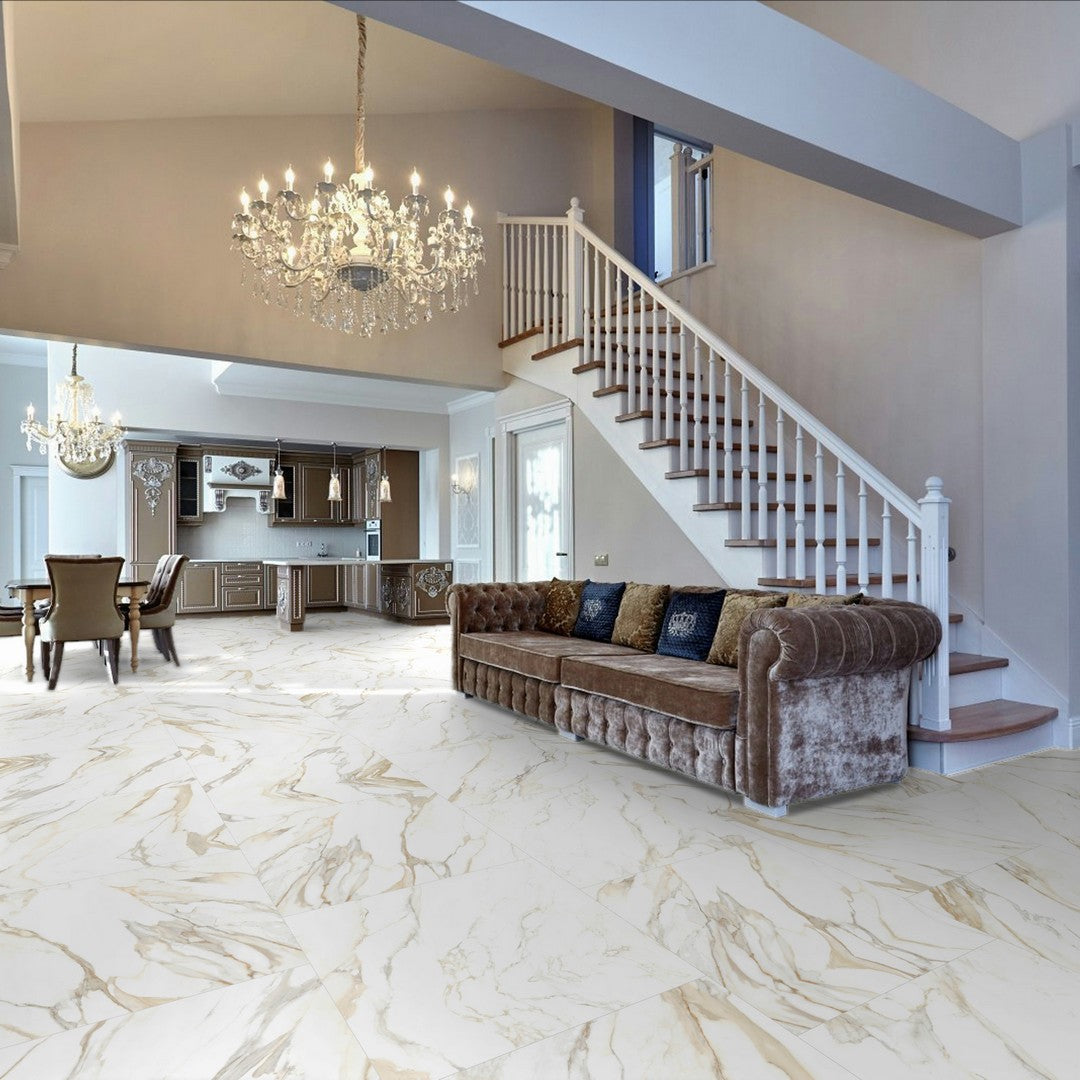 Happy-Floors-36-x-36-Dorian-Rectified-Polished-Porcelain-Tile-Gold-Polished