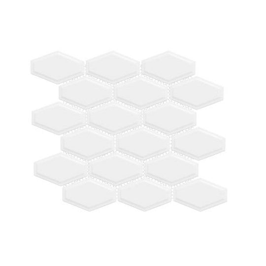Happy Floors Artisan 10.5" x 11" Elongated Hexagon Mosaic