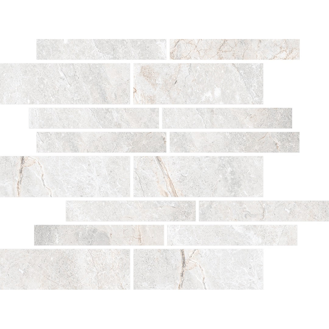 Happy Floors 11" x 13" Toscana Rectified Matte Muretto Porcelain Mosaic