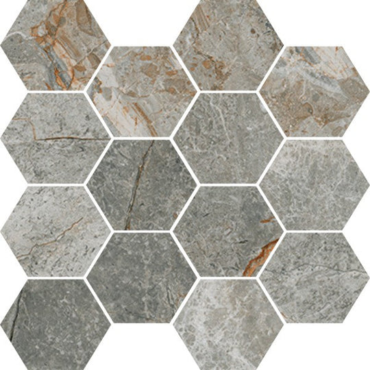Happy Floors Toscana 10" x 14" Hexagon Mosaic