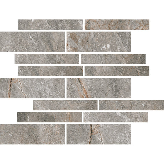 Happy Floors 11" x 13" Toscana Rectified Matte Muretto Porcelain Mosaic