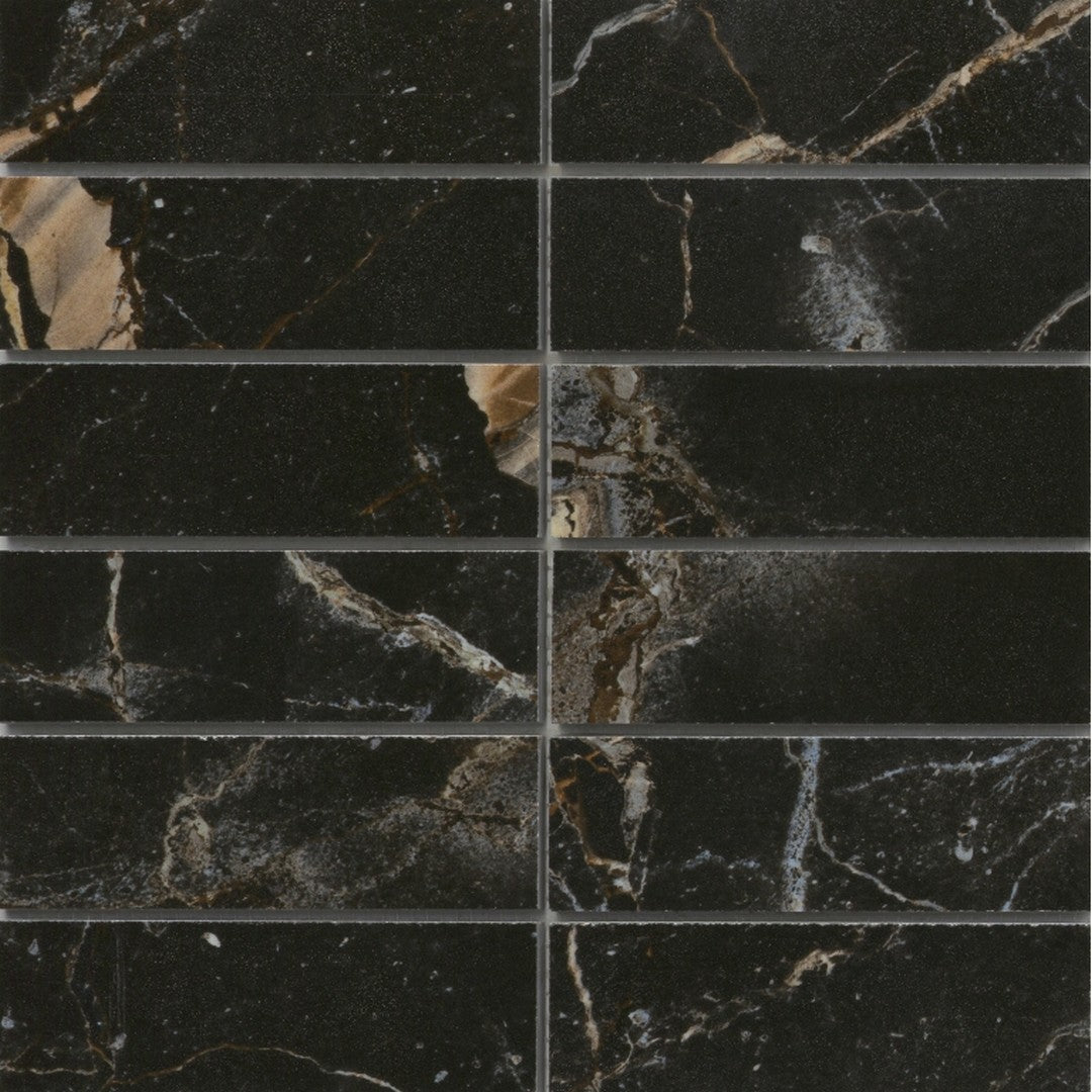 Emser 12" x 12" Parkview Polished 2x6" Stacked Porcelain Mosaic