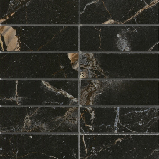 Emser 12" x 12" Parkview Polished 2x6" Stacked Porcelain Mosaic