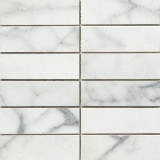 Emser 12" x 12" Parkview Polished 2x6" Stacked Porcelain Mosaic
